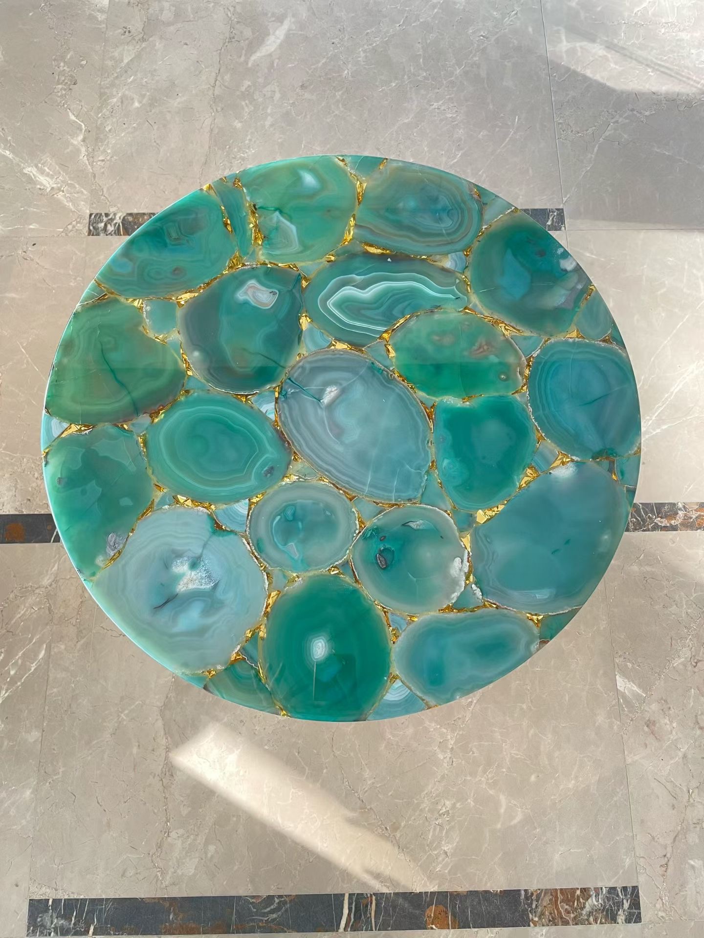 Custom Backlit Agate & Semiprecious Stone